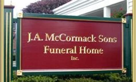 J.a. mccormack sons funeral home obituaries. Things To Know About J.a. mccormack sons funeral home obituaries. 