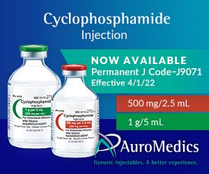 J9071 Cyclophosphamide (AuroMedics) - CanMED: HCPCS