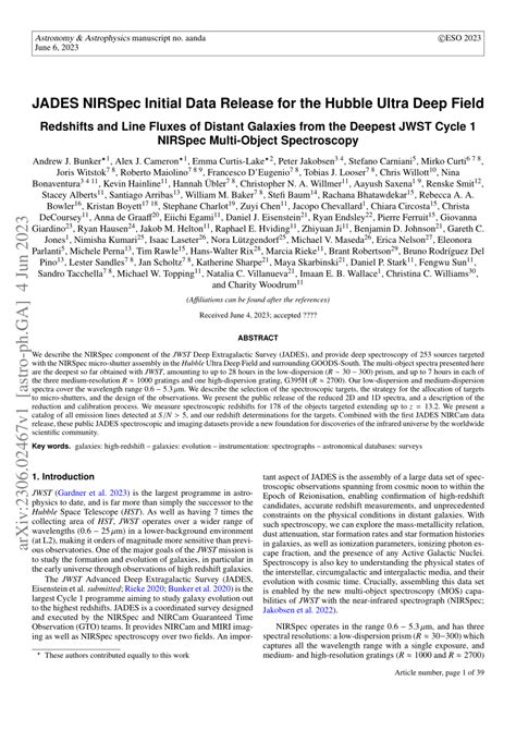 JADES Initial Data Release for the Hubble Ultra Deep Field: Revealing ... - wintechmobiles.com