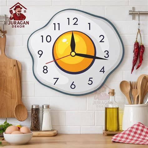 Jam Dinding Ukir Telor Ceplok Unik Minimalis - Shopee Indonesia - raincitystudios.com