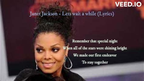 JANET JACKSON - LET’S WAIT AWHILE LYRICS - SongLyrics.com