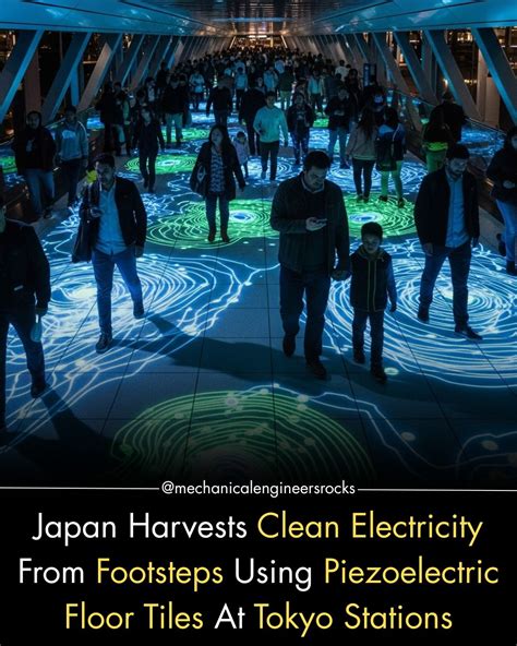 Japan converts footsteps into electricity using piezoelectric tiles ... - wintechmobiles.com