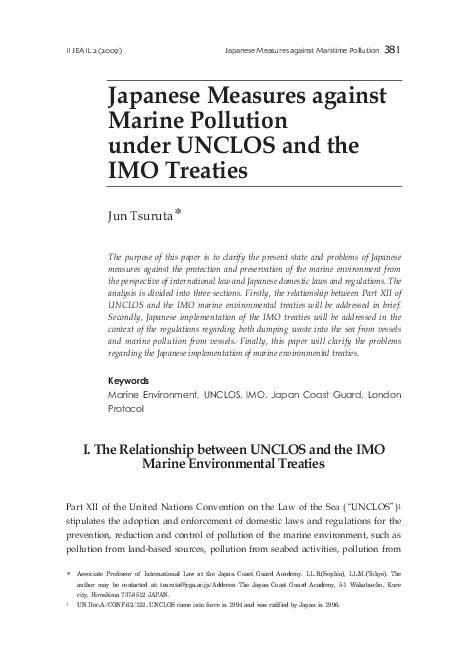 Japanese Measures against the Protection and Preservation of the Marine ... - raincitystudios.com