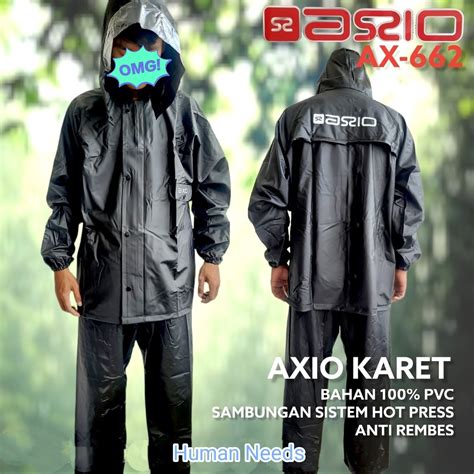 jas hujan axio karet carbon original - Random, XXL - raincitystudios.com