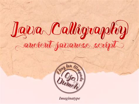 Java Calligraphy Font - muktibox.com