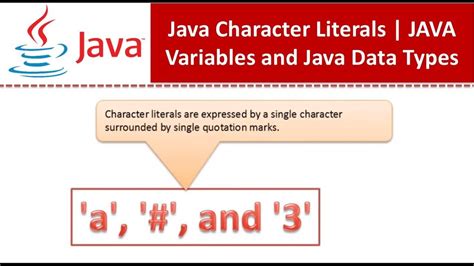 JAVA EE Java Tutorial Java Character Literals