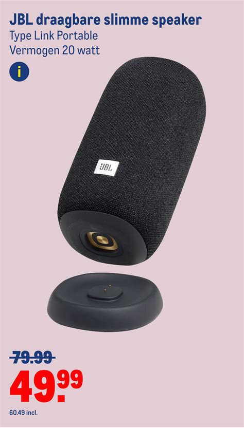 JBL draagbare slimme speaker aanbieding bij Makro