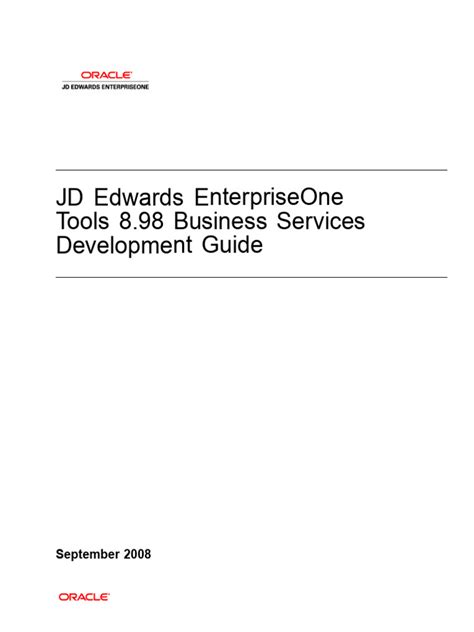 JD Edwards EnterpriseOne Tools Foundation Guide - Contents - Oracle