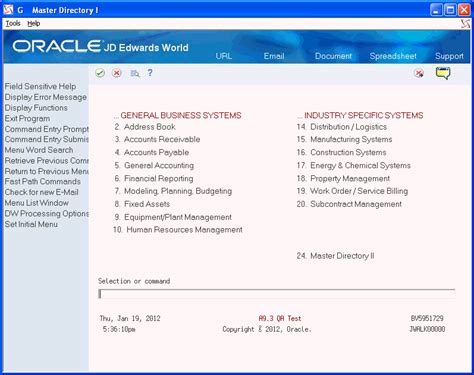 JD Edwards World Online Documentation Library Release A9.4 - Oracle