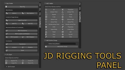 JD Rigging Tools - Blender - muktibox.com