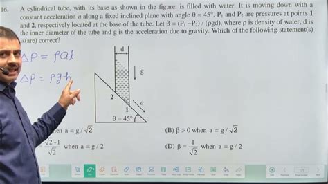 JEE Advanced 2021 Fluids | Physics Question Fully Explained with ... - muktibox.com