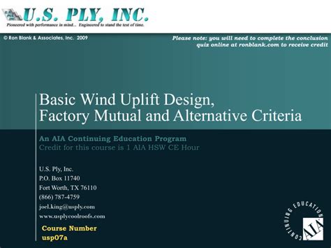 JM - Factory Mutual Wind Uplift Resistance - BuildSite