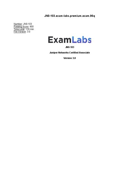 JN0-103 Online Prüfung