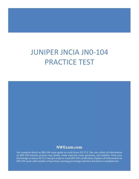 JN0-104 Demotesten