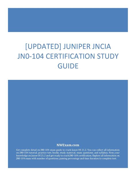 JN0-104 Guide