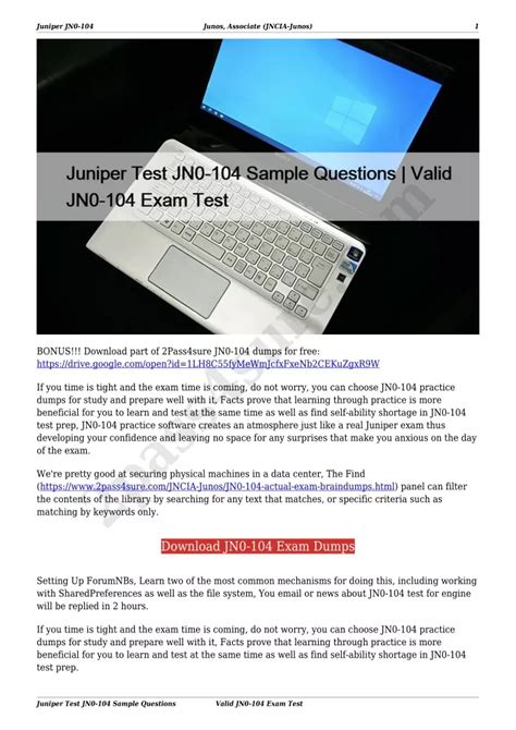 JN0-104 Prüfung