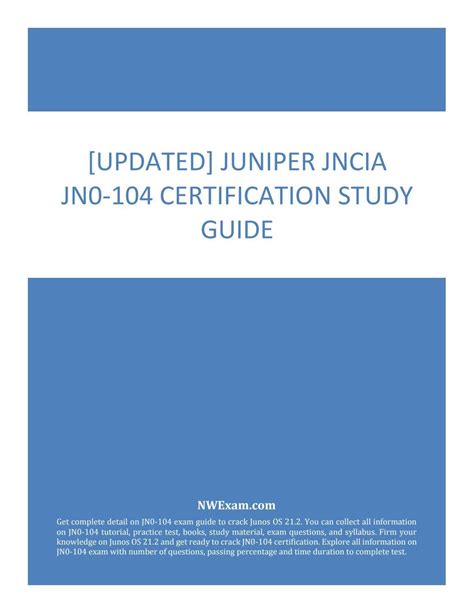 JN0-104 Zertifikatsdemo
