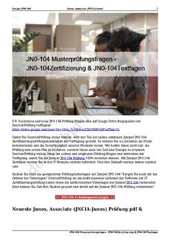 JN0-104 Zertifizierung