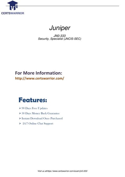 JN0-105 PDF Demo