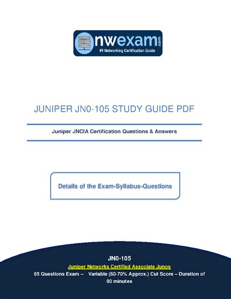 JN0-105 Study Guides