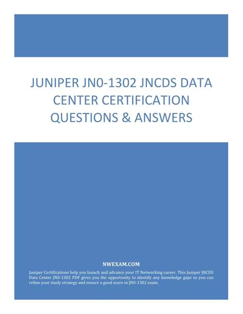 JN0-1302 Schulungsunterlagen