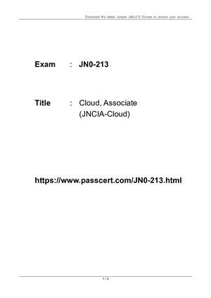 JN0-213 PDF Demo