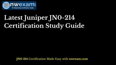 JN0-214 Ausbildungsressourcen