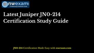 JN0-214 Prüfungsinformationen