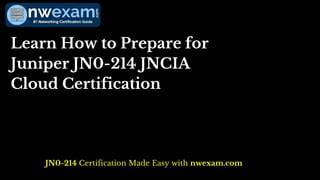 JN0-214 Zertifizierung