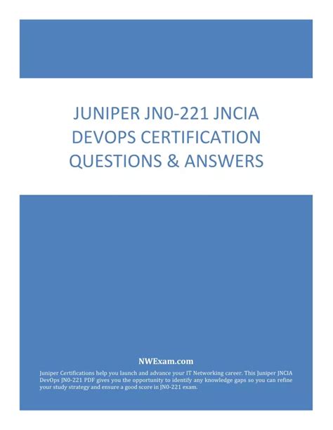 JN0-221 Certification