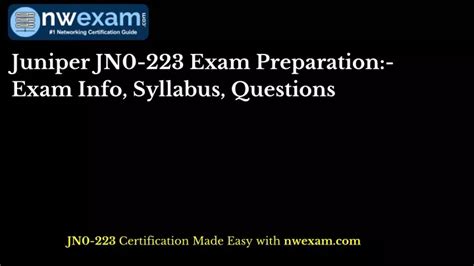 JN0-223 Examsfragen