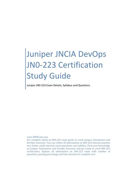 JN0-223 Prüfungs Guide