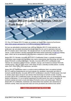 JN0-231 Online Tests