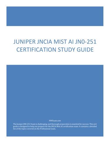 JN0-251 Zertifizierung