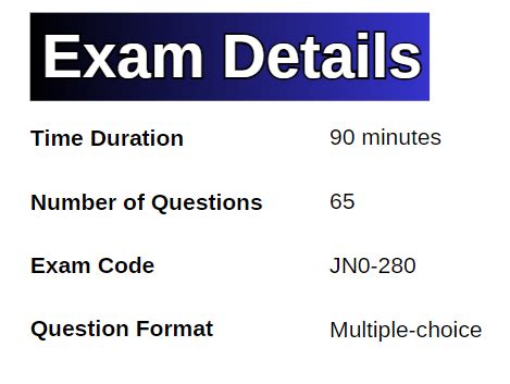JN0-280 Prüfungsinformationen