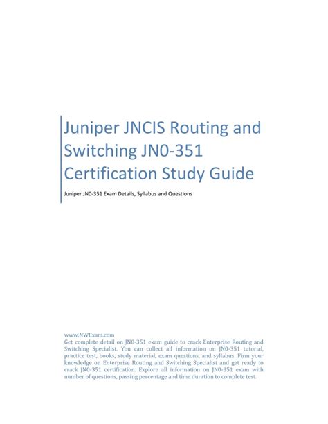 JN0-351 Prüfungs Guide