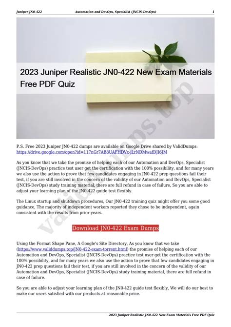 JN0-422 Exam Fragen