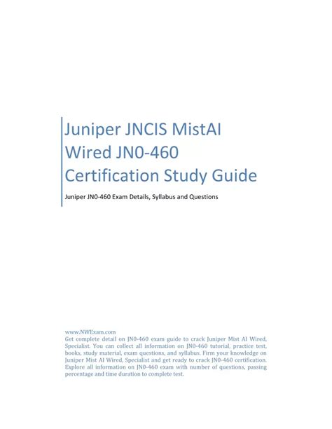 JN0-460 Prüfungs Guide