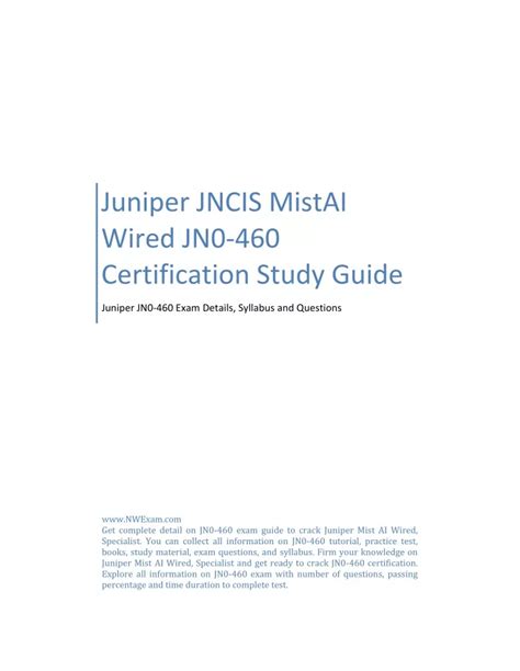 JN0-460 Schulungsunterlagen