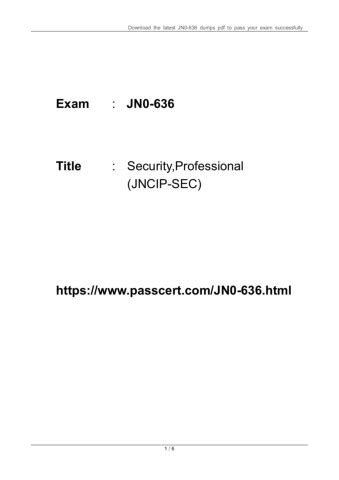 JN0-636 Übungsmaterialien