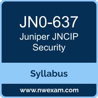 JN0-637 Prüfungsinformationen