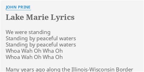 JOHN PRINE - LAKE MARIE LYRICS