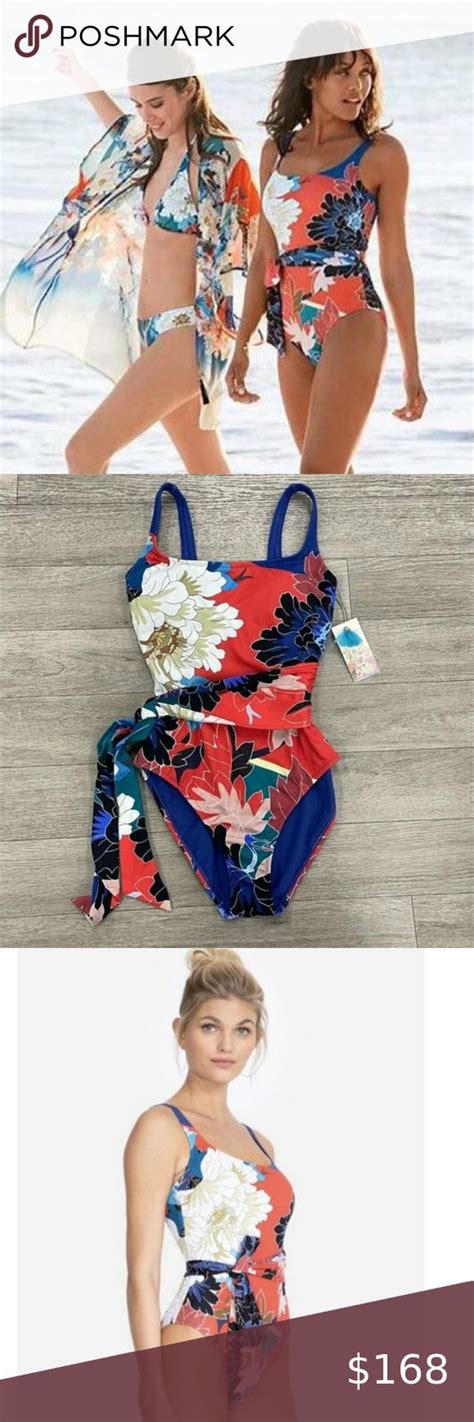 JOHNNY WAS Monarch Wrap One Piece Boho Swimsuit NEW …