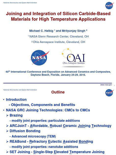 Joining and Integration of Silicon Carbide-Based Ceramic Materials for ... - wintechmobiles.com