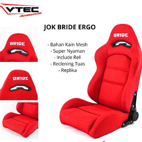 JOK RACING BRIDE ERGO MERAH HITAM - Shopee … - raincitystudios.com