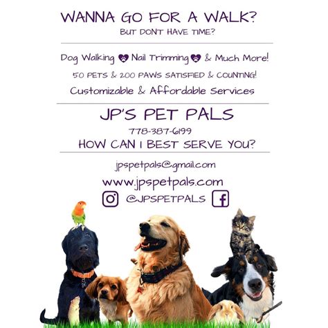 JP’s Pet Pals Surrey BC - Facebook