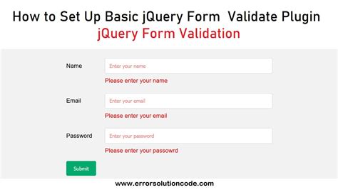 JQUERY FORM VALIDATION