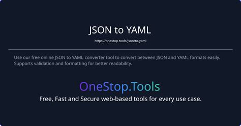 JSON to YAML Converter - Convert JSON to YAML online for free