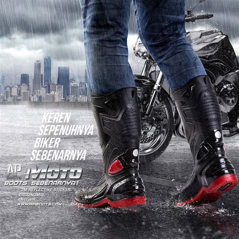 Jual AP Boots MOTO 3 - Sepatu Boot PVC | Shopee … - raincitystudios.com
