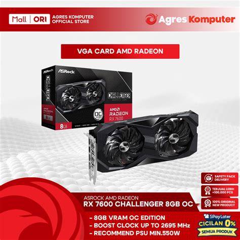 Jual Asrock Vga Rx 7600 Murah & Terbaik - Harga Terbaru Maret 2026 - raincitystudios.com